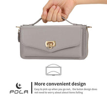Load image into Gallery viewer, Casekis Multifunction Tote Crossbody Solid Color Phone Bag Gray
