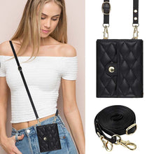 Load image into Gallery viewer, Casekis Crossbody Cardholder Phone Case For Galaxy Z Flip 3 Black
