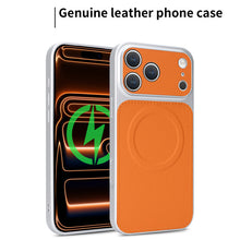 Load image into Gallery viewer, Casekis Magnetic Shockproof Leather Phone Case Orange
