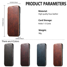 Load image into Gallery viewer, Casekis Leather Wallet MagSafe Phone Case Khaki
