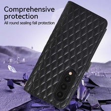Load image into Gallery viewer, Casekis Crossbody Cardholder Phone Case For Galaxy Z Fold 4 Black
