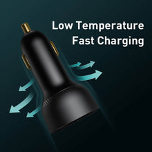 Load image into Gallery viewer, Dual Fast Charger Car Charger 100W Digital Display
