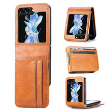 Load image into Gallery viewer, Casekis Folding Multi-card Leather Case for Galaxy Z Flip 5 5G
