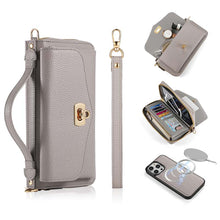 Load image into Gallery viewer, Casekis Multifunction Tote Crossbody Solid Color Phone Bag Gray

