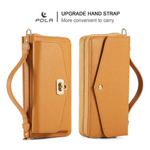 Load image into Gallery viewer, Casekis Multifunction Tote Crossbody Solid Color Phone Bag Orange
