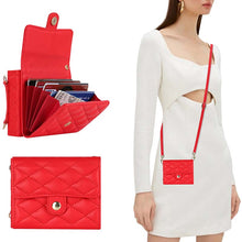 Load image into Gallery viewer, Casekis Crossbody Cardholder Phone Case For Galaxy Z Flip 5 Red
