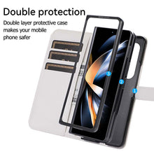 Load image into Gallery viewer, Casekis Crossbody Cardholder Phone Case For Galaxy Z Fold 4 White
