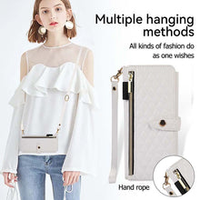 Load image into Gallery viewer, Casekis Crossbody Cardholder Phone Case For Galaxy Z Fold 4 White
