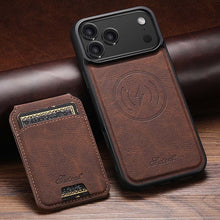 Load image into Gallery viewer, Casekis MagSafe Cardholder Detachable Phone Case Brown
