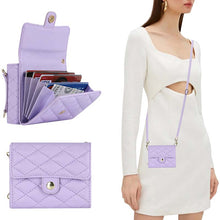 Load image into Gallery viewer, Casekis Crossbody Cardholder Phone Case For Galaxy Z Flip 5 Purple
