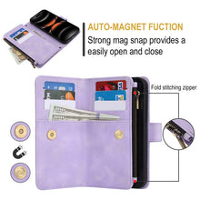 Load image into Gallery viewer, Casekis Crossbody 9 Card Holder Phone Case Purple
