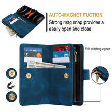 Load image into Gallery viewer, Casekis Crossbody 9 Card Holder Phone Case Navy Blue

