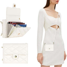 Load image into Gallery viewer, Casekis Crossbody Cardholder Phone Case For Galaxy Z Flip 5 White
