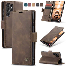Load image into Gallery viewer, Casekis Retro Wallet Case For Galaxy S23 Ultra 5G
