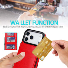 Load image into Gallery viewer, Casekis Bracket Card Slot Phone Case Red
