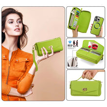 Load image into Gallery viewer, Casekis Multifunction Tote Crossbody Solid Color Phone Bag Green
