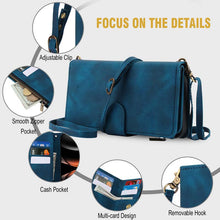 Load image into Gallery viewer, Casekis Crossbody 9 Card Holder Phone Case Navy Blue
