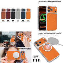 Load image into Gallery viewer, Casekis Magnetic Shockproof Leather Phone Case Orange
