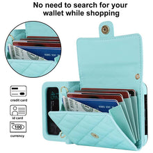 Load image into Gallery viewer, Casekis Crossbody Cardholder Phone Case For Galaxy Z Flip 3 Green
