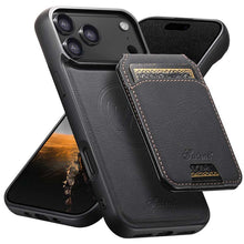 Load image into Gallery viewer, Casekis MagSafe Cardholder Detachable Phone Case Black
