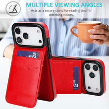 Load image into Gallery viewer, Casekis Bracket Card Slot Phone Case Red
