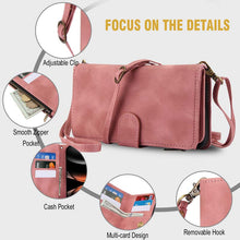Load image into Gallery viewer, Casekis Crossbody 9 Card Holder Phone Case Rose Gold
