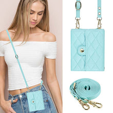 Load image into Gallery viewer, Casekis Crossbody Cardholder Phone Case For Galaxy Z Flip 5 Green
