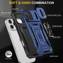 Load image into Gallery viewer, Casekis Sliding Camera Cover Anti-Fall Phone Case Navy Blue
