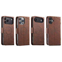 Load image into Gallery viewer, Casekis Leather Wallet Phone Case compatible with MagSafe Brown
