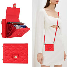 Load image into Gallery viewer, Casekis Crossbody Cardholder Phone Case For Galaxy Z Flip 3 Red
