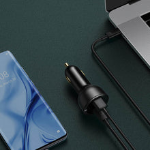 Load image into Gallery viewer, Dual Fast Charger Car Charger 100W Digital Display
