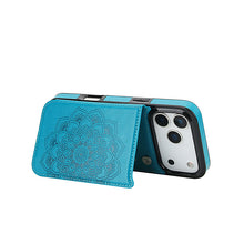 Load image into Gallery viewer, Casekis Mandala Embossed Phone Case Blue
