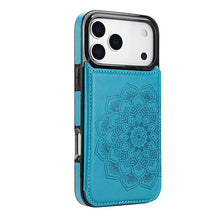 Load image into Gallery viewer, Casekis Mandala Embossed Phone Case Blue
