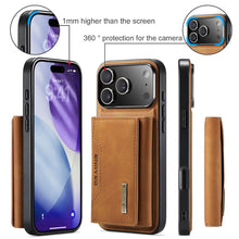 Load image into Gallery viewer, Casekis Magnetic Wallet Detachable Phone Case Brown
