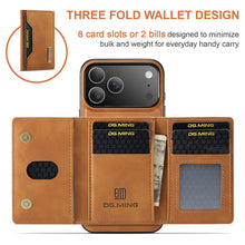 Load image into Gallery viewer, Casekis Magnetic Wallet Detachable Phone Case Brown
