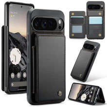 Load image into Gallery viewer, Casekis RFID Cardholder Wallet Phone Case Black
