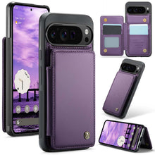 Load image into Gallery viewer, Casekis RFID Cardholder Wallet Phone Case Purple
