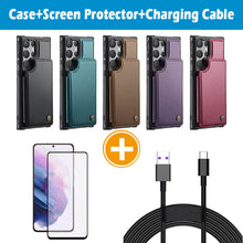 Load image into Gallery viewer, Casekis RFID Cardholder Wallet Phone Case For Galaxy S22 Ultra
