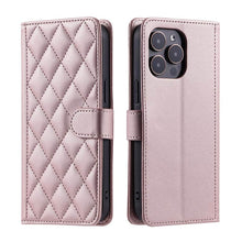 Load image into Gallery viewer, Casekis 3 Card Leather Crossbody Wallet Phone Case Rose Gold
