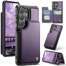 Load image into Gallery viewer, Casekis RFID Cardholder Wallet Phone Case Purple
