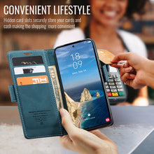 Load image into Gallery viewer, Casekis Retro Wallet Case Blue
