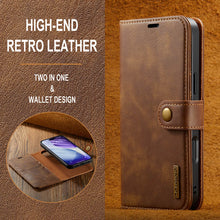 Load image into Gallery viewer, Casekis Detachable Leather Wallet Phone Case Brown

