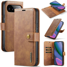Load image into Gallery viewer, Casekis Detachable Leather Wallet Phone Case Brown
