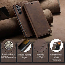 Load image into Gallery viewer, Casekis Retro Wallet Case For Galaxy S24 FE 5G
