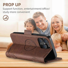 Load image into Gallery viewer, Casekis Leather Wallet Phone Case compatible with MagSafe Brown
