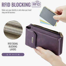 Load image into Gallery viewer, Casekis Crossbody RFID Zipper Phone Bag Purple

