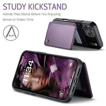 Load image into Gallery viewer, Casekis RFID Cardholder Wallet Phone Case Purple

