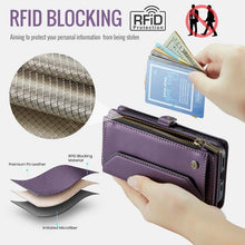 Load image into Gallery viewer, Casekis Cardholer Zipper Wallet Crossbody Phone Case Purple
