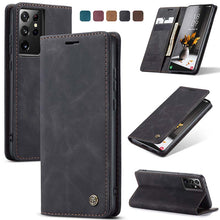 Load image into Gallery viewer, Casekis Carholder Retro Wallet Case For Galaxy S21 Ultra 5G
