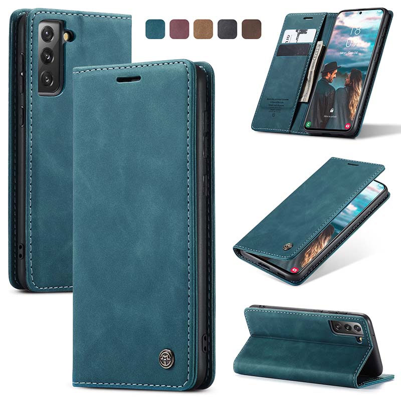 Casekis Retro Wallet Case For Galaxy S21 FE 5G